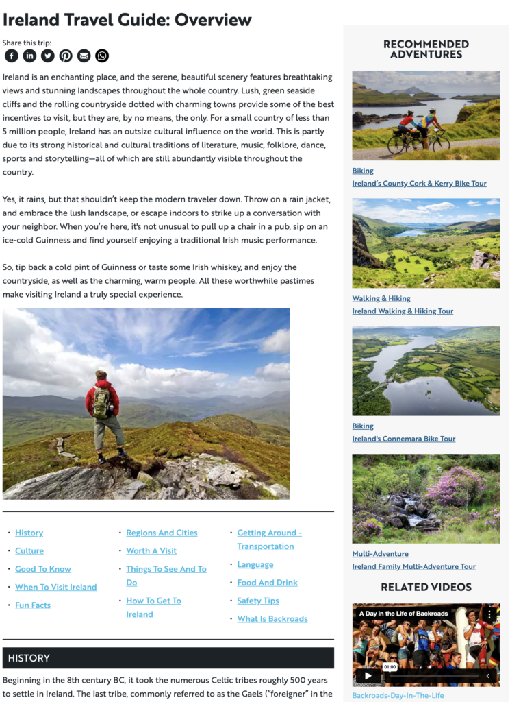 
Travel Guide Content Hub